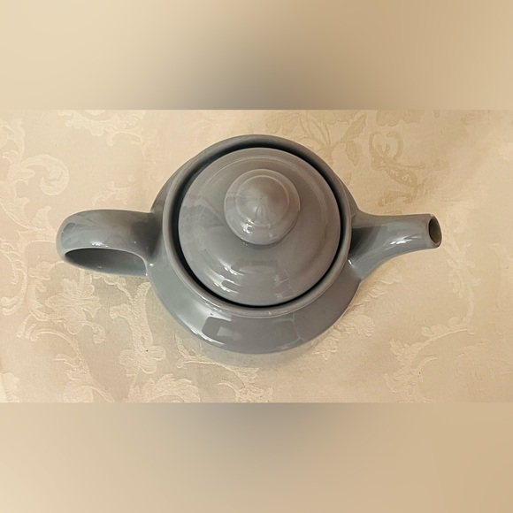 Vintage Cottagecore Waechtersbach West Germany Gray Stoneware Large Teapot - Picture 5 of 14